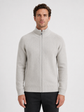 Men’s Zip Cardigan with Stand Collar