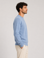Men’s Crew Neck Knit Sweater with Ribbed Trim