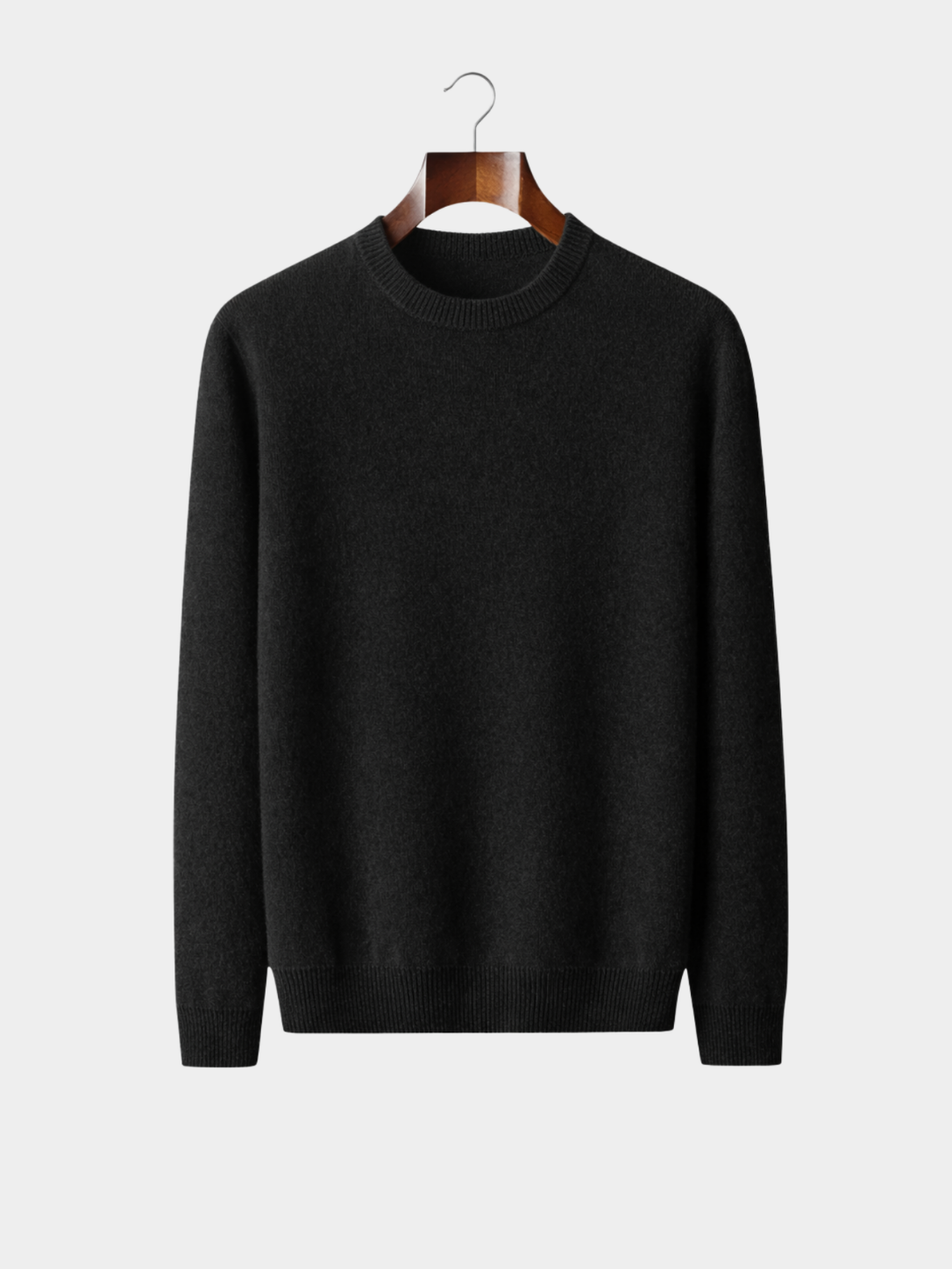Men’s Crew Neck Knit Sweater with Ribbed Trim