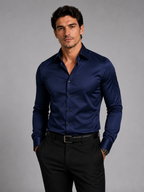 Men’s Slim Fit Button-Up Shirt
