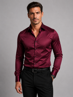 Men’s Slim Fit Button-Up Shirt