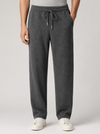 Men’s Straight Leg Pants with Drawstring Waist