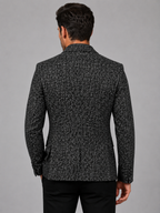 Men’s Textured Blazer with Notch Lapel
