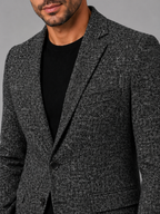 Men’s Textured Blazer with Notch Lapel