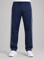 Men’s Track Pants with Side Stripes and Elastic Waist