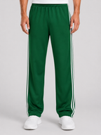 Men’s Track Pants with Side Stripes and Elastic Waist