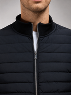 Men’s Zip Jacket with Padded Front Panels