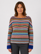 Women’s Geometric Pattern Sweater with Long Sleeves