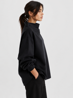 Women’s Oversized Funnel-Neck Sweater with Long Sleeves