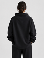 Women’s Oversized Funnel-Neck Sweater with Long Sleeves