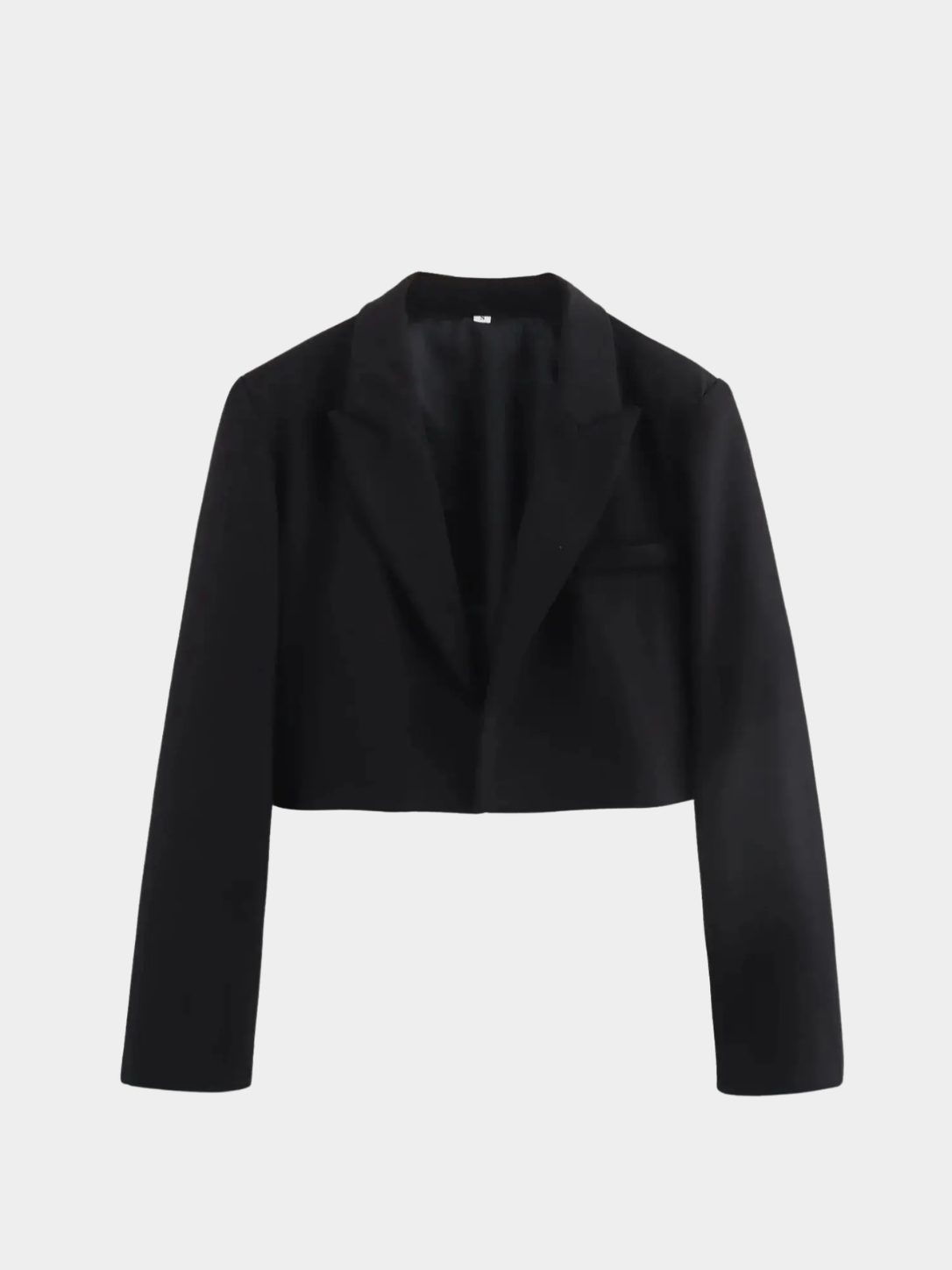 Women’s Cropped Blazer with Notched Lapel