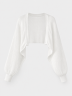 Women’s Open Knit Cropped Cardigan