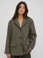 Women’s Oversized Blazer with Notched Lapel