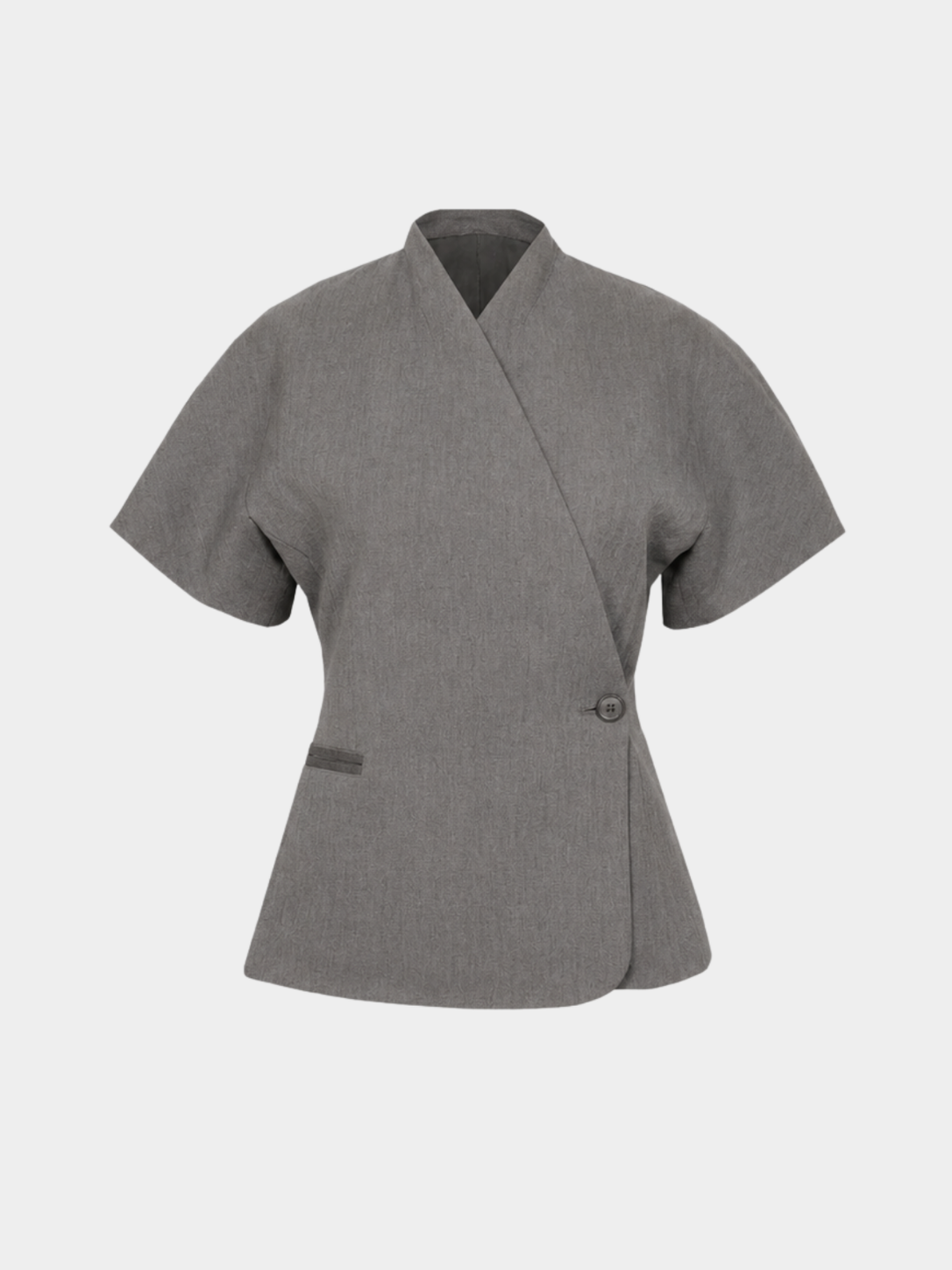 Women’s Short Sleeve Blazer with V-Neck
