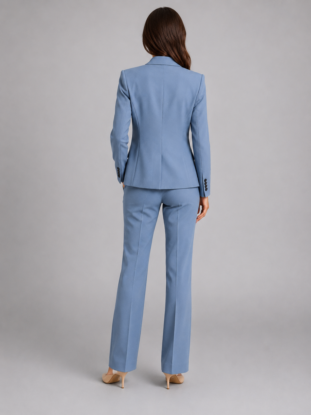 Women’s Tailored Blazer and Straight-Leg Pants Set